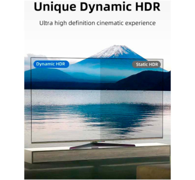 Кабель мультимедійний HDMI M to HDMI M 1.0m V2.1 8K60Hz Cabletime (CA915835)