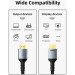 Кабель мультимедійний HDMI M to HDMI M 1.0m V2.1 8K60Hz Cabletime (CA915835)