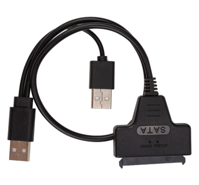 Перехідник USB 2.0 AM to Slimline SATA II 7+6pin PowerPlant (CA914852)