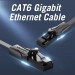 Патч-корд Flat Cat.6 UTP Patch Cable 0.75M Black VENTION (IBABE)