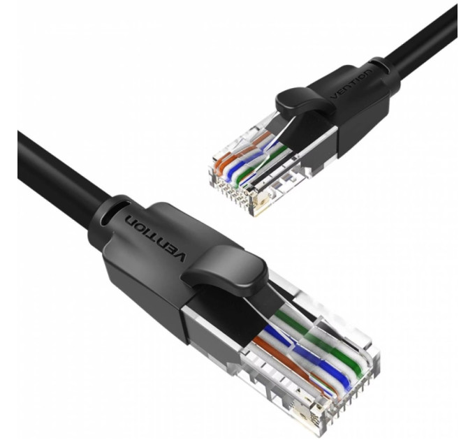 Vention Патч-корд Cat.6 UTP Patch Cable 0.5M Black VENTION (IBEBD)