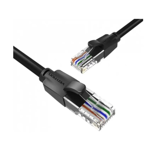 Vention Патч-корд Cat.6 UTP Patch Cable 0.5M Black VENTION (IBEBD)