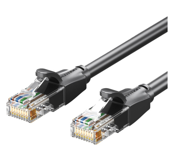 Vention Патч-корд Cat.6 UTP Patch Cable 0.5M Black VENTION (IBEBD)