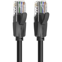 Патч-корд Cat.6 UTP Patch Cable 2M Black VENTION (IBEBH)