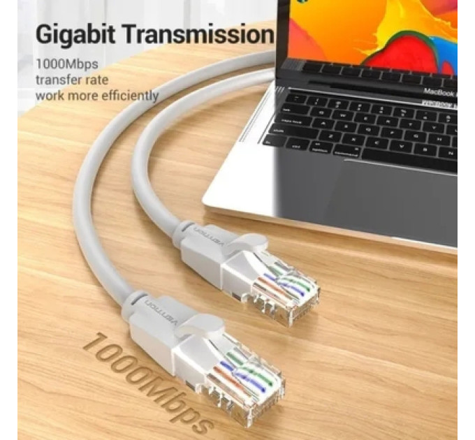 Vention Патч-корд Cat.6 UTP Patch Cable 2M Gray VENTION (IBEHH)