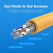 Vention Патч-корд Cat.6A SFTP Patch Cable 0.3M Yellow VENTION (IBHYAA)