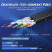 Vention Патч-корд Flat Cat.7 Patch Cable 1M Black VENTION (ICABF)