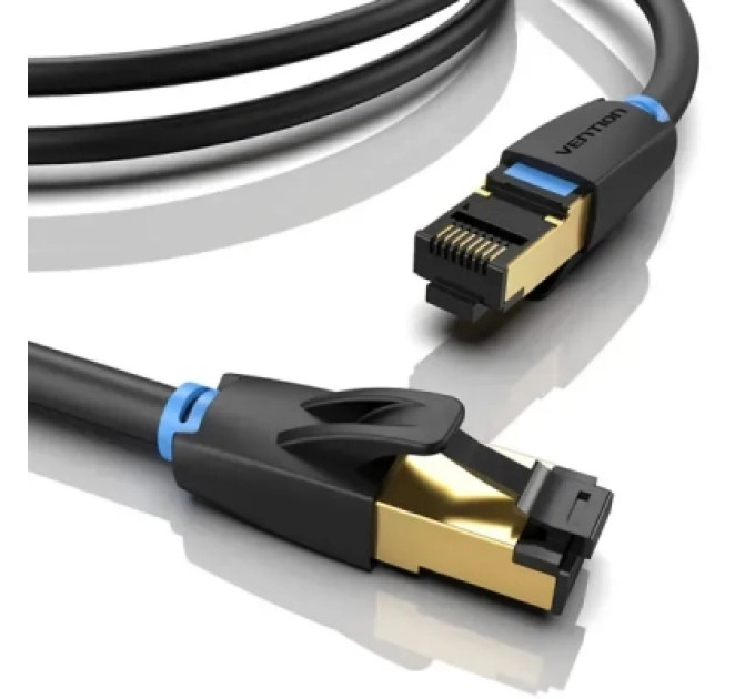 Vention Патч-корд Cat.8 SFTP Patch Cable 0.5M Black VENTION (IKABD)