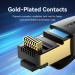 Патч-корд Cat.8 SFTP Patch Cable 1M Black VENTION (IKABF)