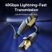 Патч-корд Cat.8 SFTP Patch Cable 1M Black VENTION (IKABF)