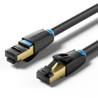 Патч-корд Cat.8 SFTP Patch Cable 1M Black VENTION (IKABF)