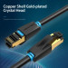 Патч-корд Cat.8 SFTP Patch Cable 10M Black VENTION (IKABL)