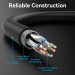 Патч-корд Cat8 SFTP Patch Cable 3M Black VENTION (IKKBI)