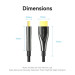 Кабель мультимедійний 4K Fiber Optic HDMI Male to Male Cable 20M Black Zinc Alloy Type VENTION (ALSBQ)