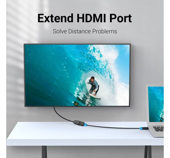 Vention Кабель мультимедійний HDMI Extension Cable 1M Black VENTION (VAA-B06-B100)