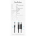 Vention Дата кабель USB 2.0 Type-A Male to Type-A Female Active Extension Cable 10M Black VENTION (CBKBL)