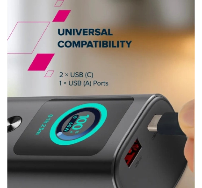Батарея універсальна Canyon 20000mAh OnPower 265 PD/100W (CNS-CPB265DG)