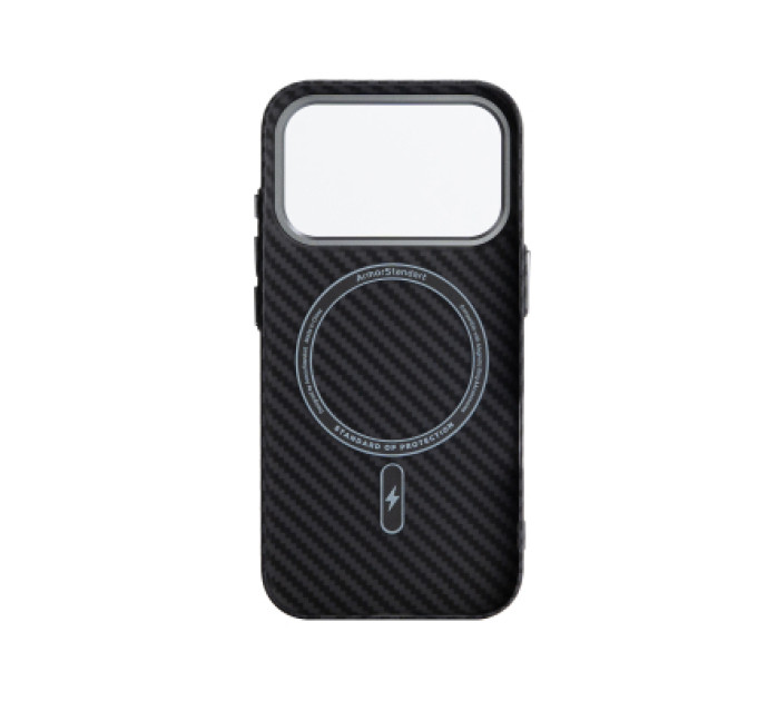 Armorstandart Чохол до мобільного телефона Armorstandart LikeCarbon2 MagCase Apple iPhone 17 Pro Carbon Black (ARM86258)