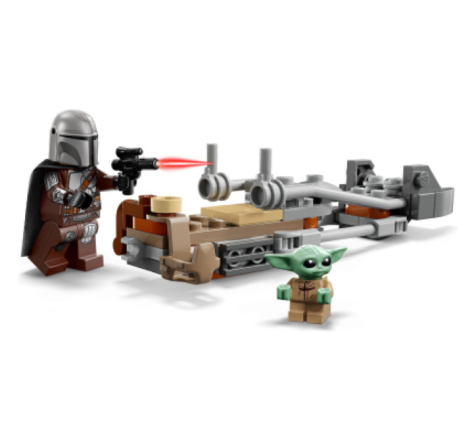 LEGO Конструктор LEGO Star Wars Швидкісний мотоцикл Мандалорця й Ґроґу (75436)