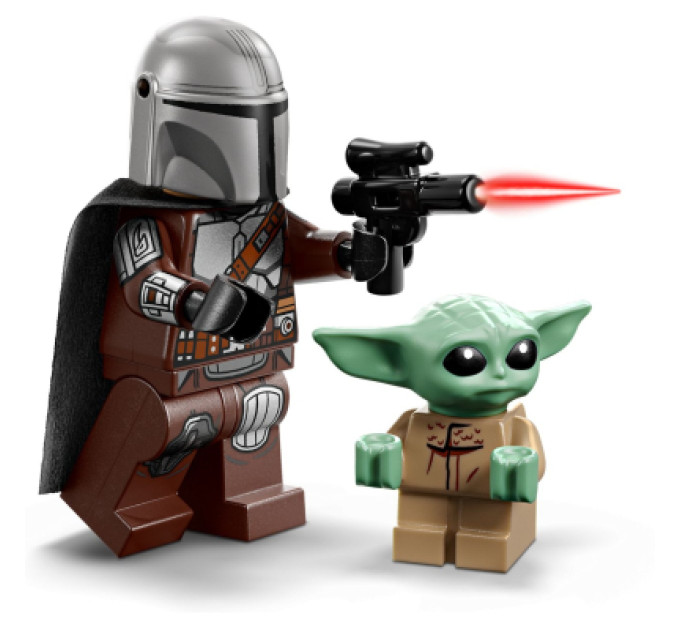 LEGO Конструктор LEGO Star Wars Швидкісний мотоцикл Мандалорця й Ґроґу (75436)