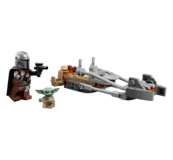 LEGO Конструктор LEGO Star Wars Швидкісний мотоцикл Мандалорця й Ґроґу (75436)