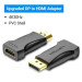 Перехідник DisplayPor M to HDMI F v.2.0 4K 60Hz PVC Vention (HBPB0)