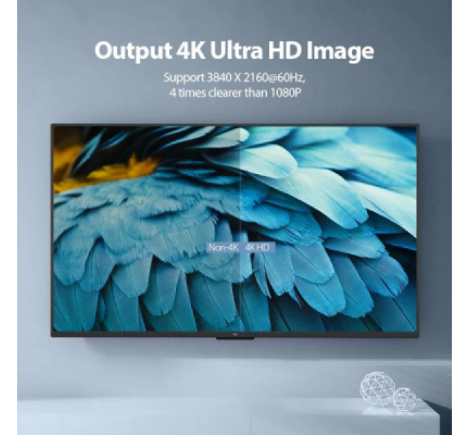 Vention Кабель мультимедійний HDMI M to HDMI M 2.0m V2.0 4K60Hz PVC Vention (AAIBH)