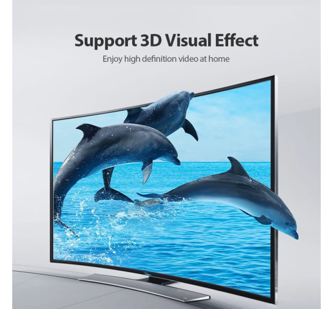 Vention Кабель мультимедійний HDMI M to HDMI M 2.0m V2.0 4K60Hz PVC Vention (AAIBH)