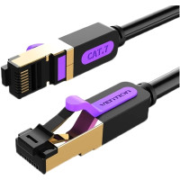 Патч-корд Cat.7 SFTP Patch Cable 1.5M Black Vention (ICDBG)