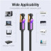 Патч-корд Cat.7 SFTP Patch Cable 1.5M Black Vention (ICDBG)