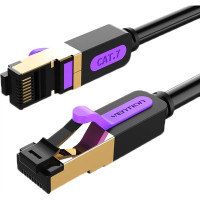 Патч-корд Cat.7 SFTP Patch Cable 5M Black Vention (ICDBJ)