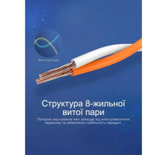 Патч-корд Flat Cat.7 Patch Cable 10M Black Vention (ICABL)