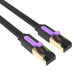 Патч-корд Flat Cat.7 Patch Cable 15M Black Vention (ICABN)