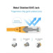 Патч-корд Cat.6A SFTP Patch Cable 1M Yellow Vention (IBHYF)