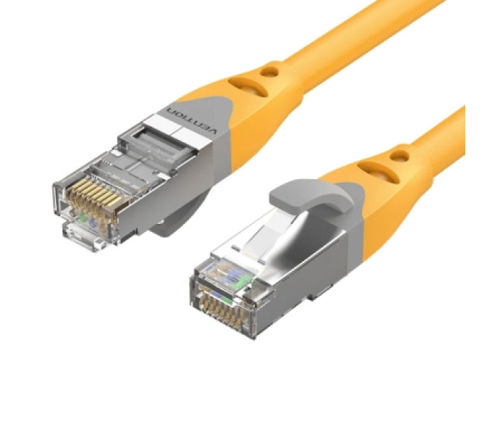 Патч-корд Cat.6A SFTP Patch Cable 1M Yellow Vention (IBHYF)