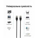 Патч-корд Cat.6A UTP Patch Cable 0.5M Black Slim Type Vention (IBIBD)