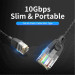 Vention Патч-корд Cat.6A UTP Patch Cable 1M Black Slim Type Vention (IBIBF)