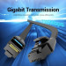 Патч-корд Flat Cat.6 UTP Patch Cable 1M Black Vention (IBJBF)