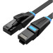 Патч-корд Flat Cat.6 UTP Patch Cable 3M Black Vention (IBJBI)