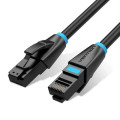 Vention Патч-корд Flat Cat.6 UTP Patch Cable 10M Black Vention (IBJBL)