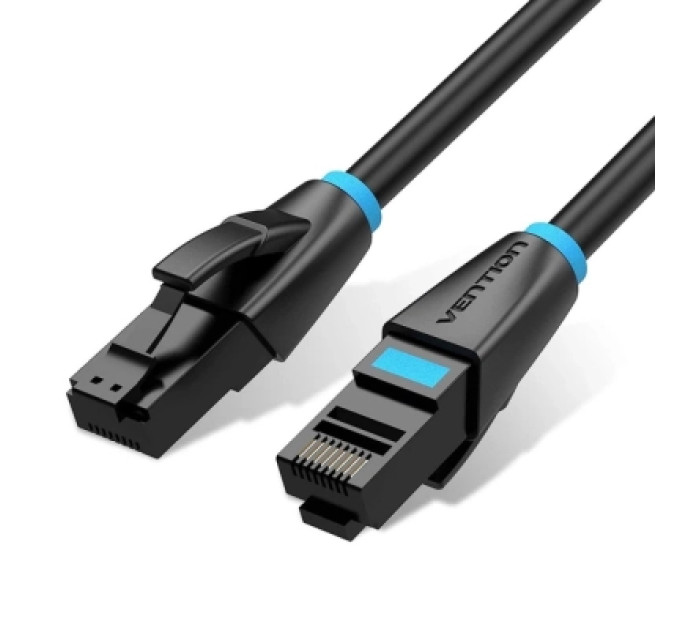 Vention Патч-корд Flat Cat.6 UTP Patch Cable 10M Black Vention (IBJBL)