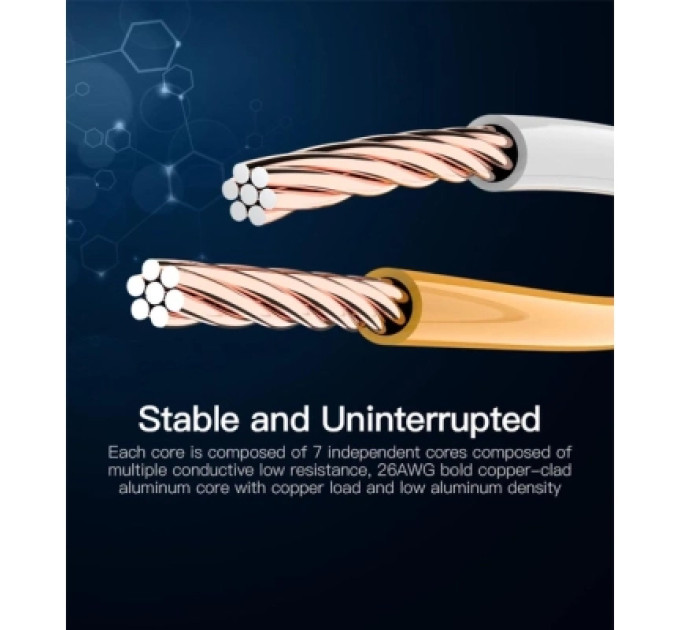 Патч-корд Cat.5E UTP Patch Cable 0.75M Blue Vention (VAP-A10-S075)