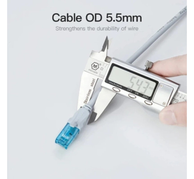 Патч-корд Cat.5E UTP Patch Cable 2M Blue Vention (VAP-A10-S200)