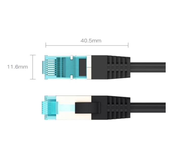 Vention Патч-корд Cat.5E FTP Patch Cable 1.5M Black Vention (VAP-B05-B150)