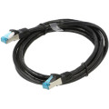 Патч-корд Cat.5E FTP Patch Cable 2M Black Vention (VAP-B05-B200)