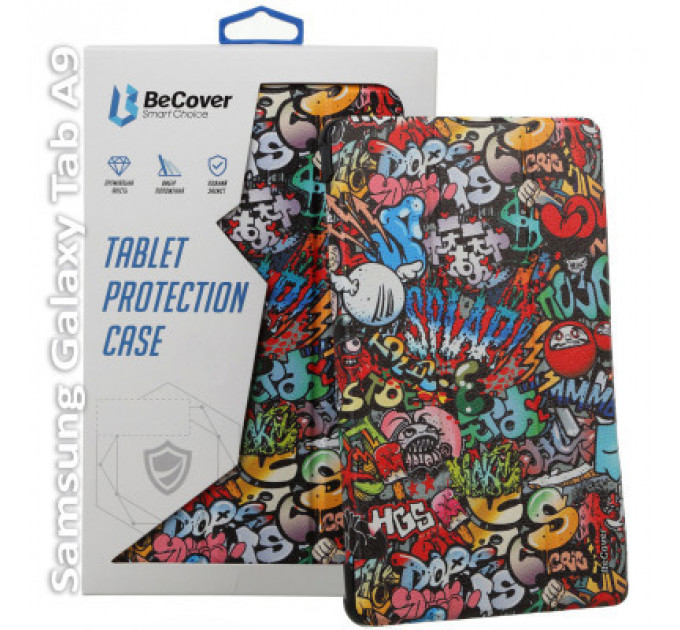 Чохол до планшета BeCover Smart Case Samsung Tab A9 SM-X115 8.7" Graffiti (709914)