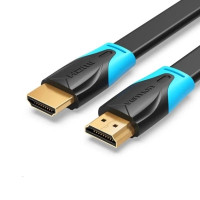Кабель мультимедійний Flat HDMI Cable 1M Black Vention (VAA-B02-L100)