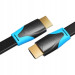 Кабель мультимедійний Flat HDMI Cable 1M Black Vention (VAA-B02-L100)
