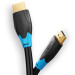 Кабель мультимедійний Flat HDMI Cable 1M Black Vention (VAA-B02-L100)