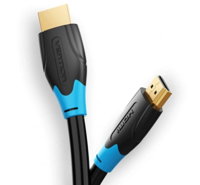 Кабель мультимедійний Flat HDMI Cable 3M Black Vention (VAA-B02-L300)